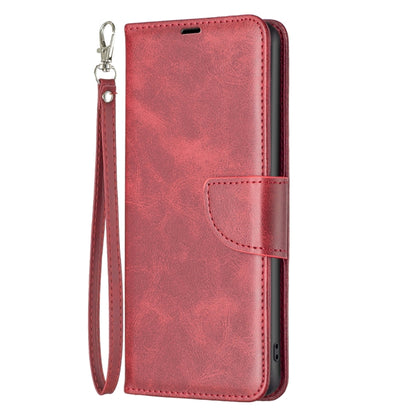 For Samsung Galaxy S25 5G Lambskin Texture Pure Color Flip Leather Phone Case(Red) - Galaxy S25 5G Cases by PMC Jewellery | Online Shopping South Africa | PMC Jewellery | Buy Now Pay Later Mobicred