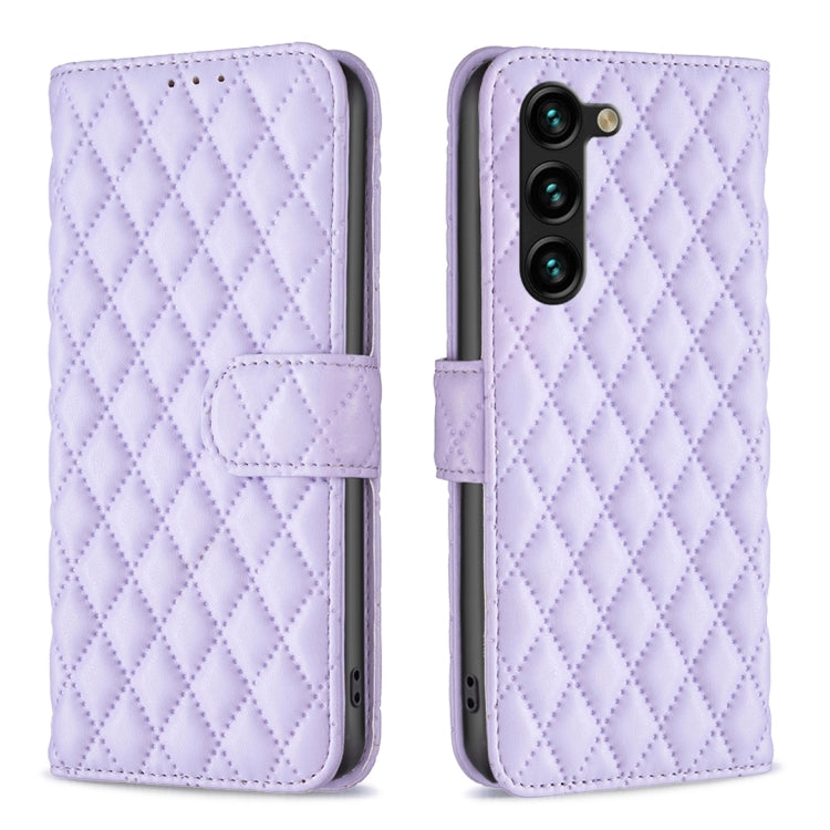 For Samsung Galaxy S25+ 5G Diamond Lattice Wallet Flip Leather Phone Case(Purple) - Galaxy S25+ 5G Cases by PMC Jewellery | Online Shopping South Africa | PMC Jewellery | Buy Now Pay Later Mobicred