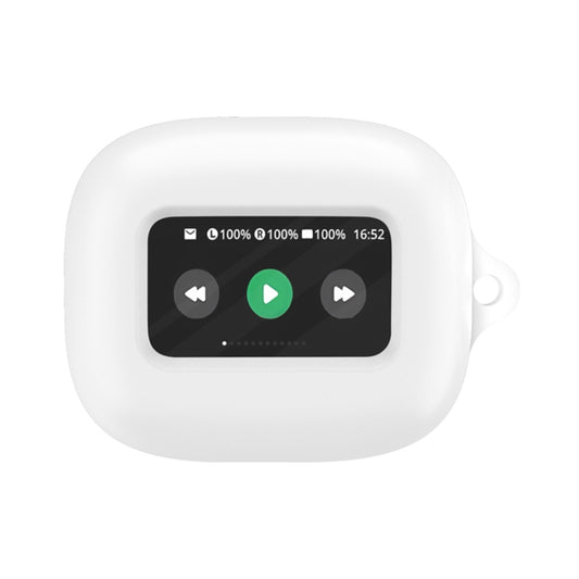 For JBL Live Beam 3 Wireless Bluetooth Earphones Silicone Protective Case(White) - JBL Earphone Case by PMC Jewellery | Online Shopping South Africa | PMC Jewellery | Buy Now Pay Later Mobicred