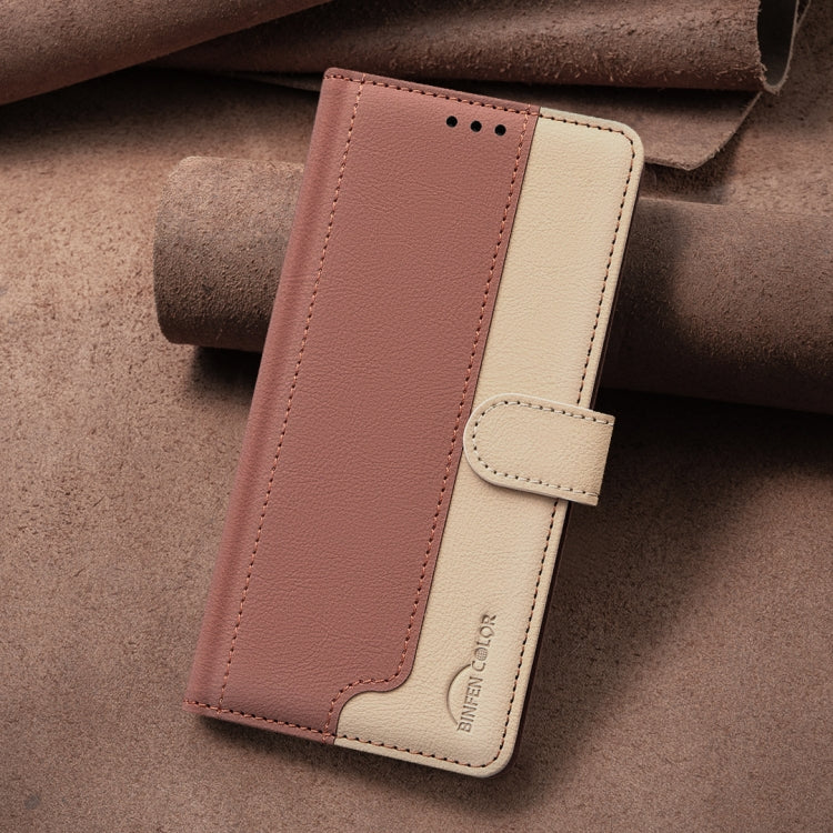 For Google Pixel 9 Pro Color Matching RFID Anti-theft Leather Phone Case(Brown) - Google Cases by PMC Jewellery | Online Shopping South Africa | PMC Jewellery | Buy Now Pay Later Mobicred