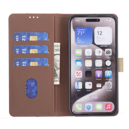 For Google Pixel 9 Pro Color Matching RFID Anti-theft Leather Phone Case(Brown) - Google Cases by PMC Jewellery | Online Shopping South Africa | PMC Jewellery | Buy Now Pay Later Mobicred