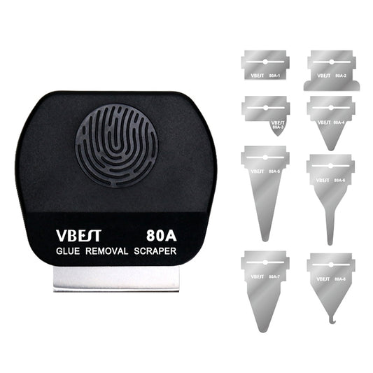 BEST VBST-80A 8 in 1 Stainless Steel Multipurpose Magnetic Double-sided Glue Removal Scraper Set - Dust Remove Tool by BEST | Online Shopping South Africa | PMC Jewellery | Buy Now Pay Later Mobicred