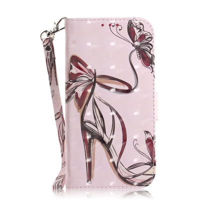 For Xiaomi Redmi K70 Pro / K70 3D Colored Flip Leather Phone Case(Butterfly High-heeled) - K70 Cases by PMC Jewellery | Online Shopping South Africa | PMC Jewellery | Buy Now Pay Later Mobicred