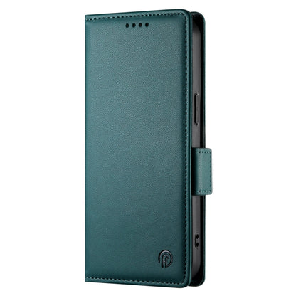 For Google Pixel 9 Side Buckle Magnetic Frosted Leather Phone Case(Dark Green) - Google Cases by PMC Jewellery | Online Shopping South Africa | PMC Jewellery | Buy Now Pay Later Mobicred