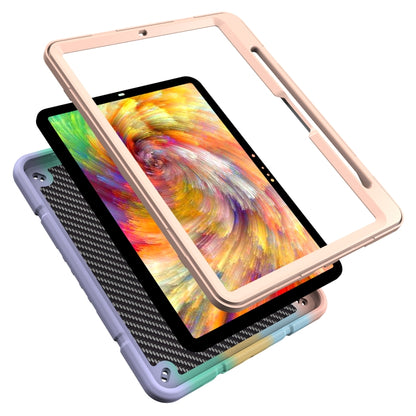 For iPad Pro 11 2024 Armor Holder Silicone Hybrid PC Tablet Case(Gradient Color Gold) - iPad Pro 11 2024 Cases by PMC Jewellery | Online Shopping South Africa | PMC Jewellery | Buy Now Pay Later Mobicred