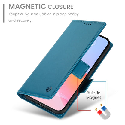 For iPhone 16 Pro Side Buckle Magnetic Frosted Leather Phone Case(Blue) - iPhone 16 Pro Cases by PMC Jewellery | Online Shopping South Africa | PMC Jewellery | Buy Now Pay Later Mobicred