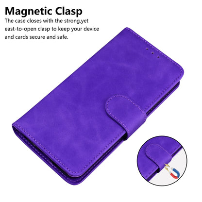 For Xiaomi Redmi K70 / K70 Pro Skin Feel Pure Color Flip Leather Phone Case(Purple) - K70 Cases by PMC Jewellery | Online Shopping South Africa | PMC Jewellery | Buy Now Pay Later Mobicred