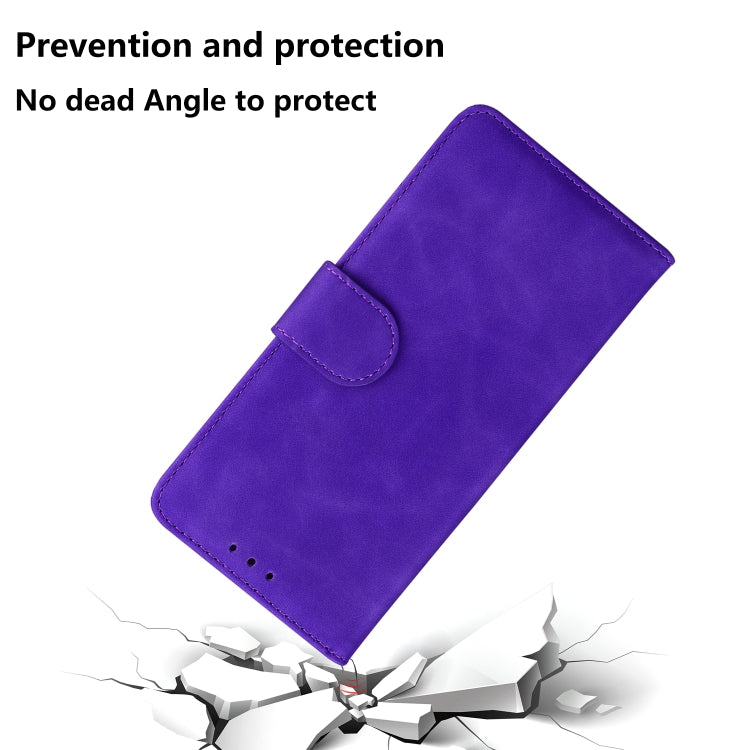 For Xiaomi Redmi K70 / K70 Pro Skin Feel Pure Color Flip Leather Phone Case(Purple) - K70 Cases by PMC Jewellery | Online Shopping South Africa | PMC Jewellery | Buy Now Pay Later Mobicred