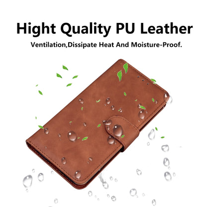 For Xiaomi Redmi K70 / K70 Pro Skin Feel Pure Color Flip Leather Phone Case(Brown) - K70 Cases by PMC Jewellery | Online Shopping South Africa | PMC Jewellery | Buy Now Pay Later Mobicred