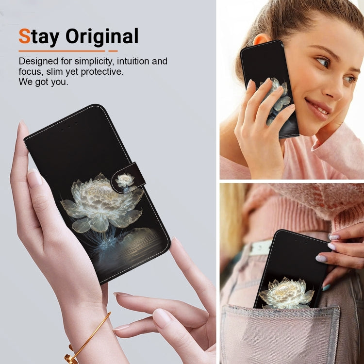 For Xiaomi Redmi K70 Pro / K70 Crystal Texture Colored Drawing Leather Phone Case(Crystal Peony) - K70 Cases by PMC Jewellery | Online Shopping South Africa | PMC Jewellery | Buy Now Pay Later Mobicred