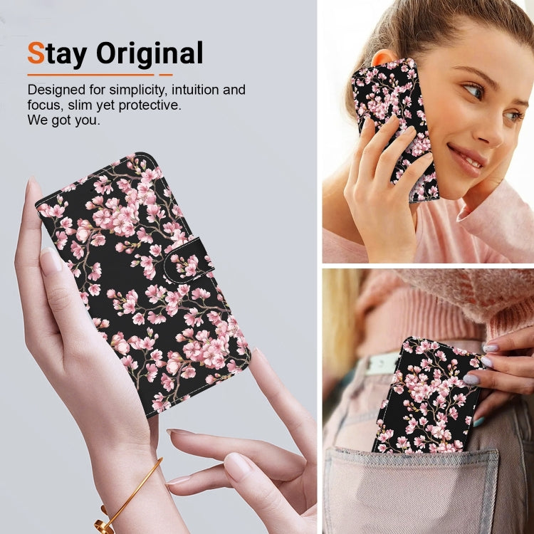 For Xiaomi Redmi K70 Pro / K70 Crystal Texture Colored Drawing Leather Phone Case(Plum Bossom) - K70 Cases by PMC Jewellery | Online Shopping South Africa | PMC Jewellery | Buy Now Pay Later Mobicred