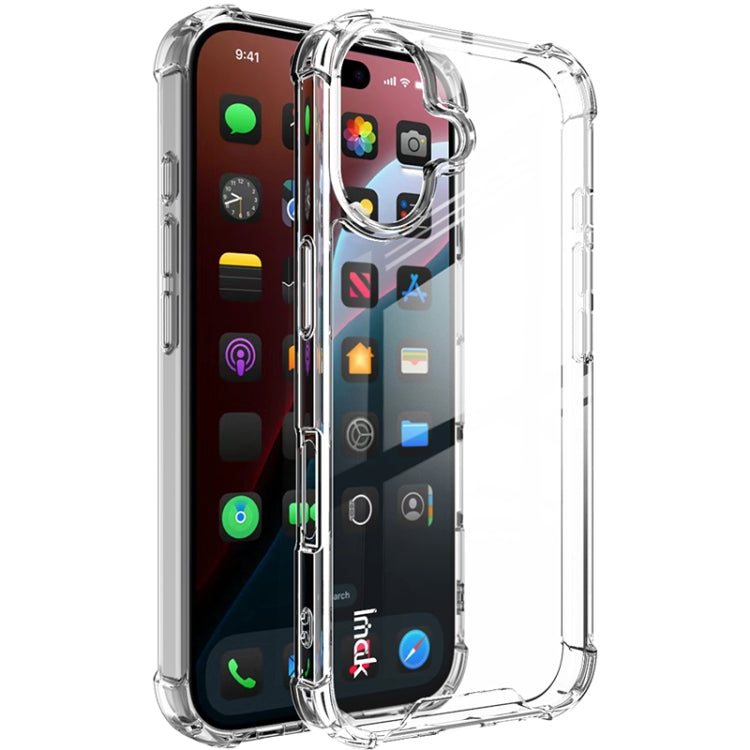 For iPhone 16 IMAK Space Shield PC + TPU Airbag Shockproof Phone Case(Transparent) - iPhone 16 Cases by imak | Online Shopping South Africa | PMC Jewellery | Buy Now Pay Later Mobicred