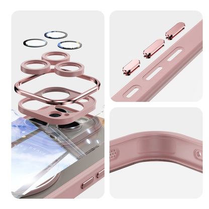 For iPhone 16 Pro 360 Holder Magsafe Acrylic Hybrid TPU Phone Case(Pink) - iPhone 16 Pro Cases by PMC Jewellery | Online Shopping South Africa | PMC Jewellery | Buy Now Pay Later Mobicred