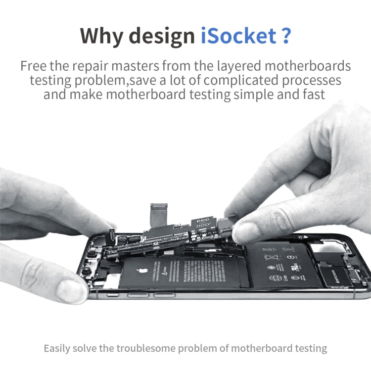 QianLi iSocket Series 8 in 1 Motherboard Layered Test Stand For iPhone 15 Series - Repair Platform by QIANLI | Online Shopping South Africa | PMC Jewellery | Buy Now Pay Later Mobicred