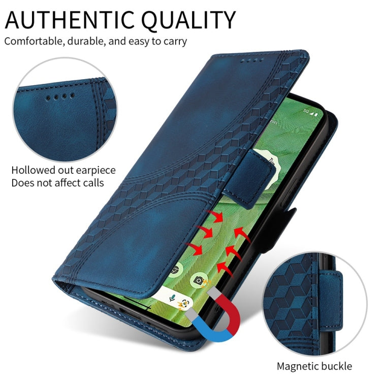 For Redmi K70 Ultra Embossed Rhombus Starry Leather Phone Case(Blue) - Xiaomi Cases by PMC Jewellery | Online Shopping South Africa | PMC Jewellery | Buy Now Pay Later Mobicred