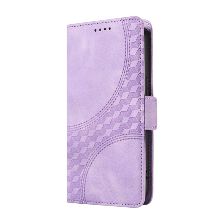 For Redmi K70 Ultra Embossed Rhombus Starry Leather Phone Case(Purple) - Xiaomi Cases by PMC Jewellery | Online Shopping South Africa | PMC Jewellery | Buy Now Pay Later Mobicred