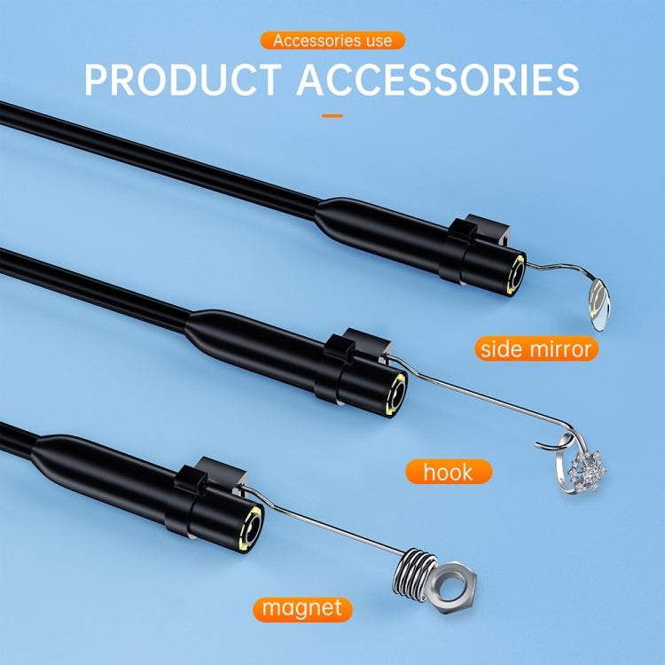 AN112 2 in 1 USB-C / Type-C + 8 Pin Interface 8mm HD Industry Endoscope, Length:2m Hard Tube -  by PMC Jewellery | Online Shopping South Africa | PMC Jewellery | Buy Now Pay Later Mobicred