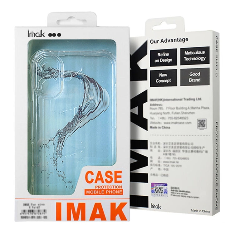 For OPPO Reno12 Pro Global IMAK Corrugated Texture Airbag TPU Phone Case(Transparent Black) - Reno12 Pro Cases by imak | Online Shopping South Africa | PMC Jewellery | Buy Now Pay Later Mobicred