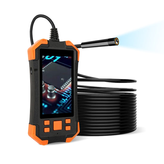 T20 4.3 inch IPS Screen 8mm Single Camera IP67 Waterproof Hard Cable Digital Endoscope, Length:5m(Black Orange) -  by PMC Jewellery | Online Shopping South Africa | PMC Jewellery | Buy Now Pay Later Mobicred