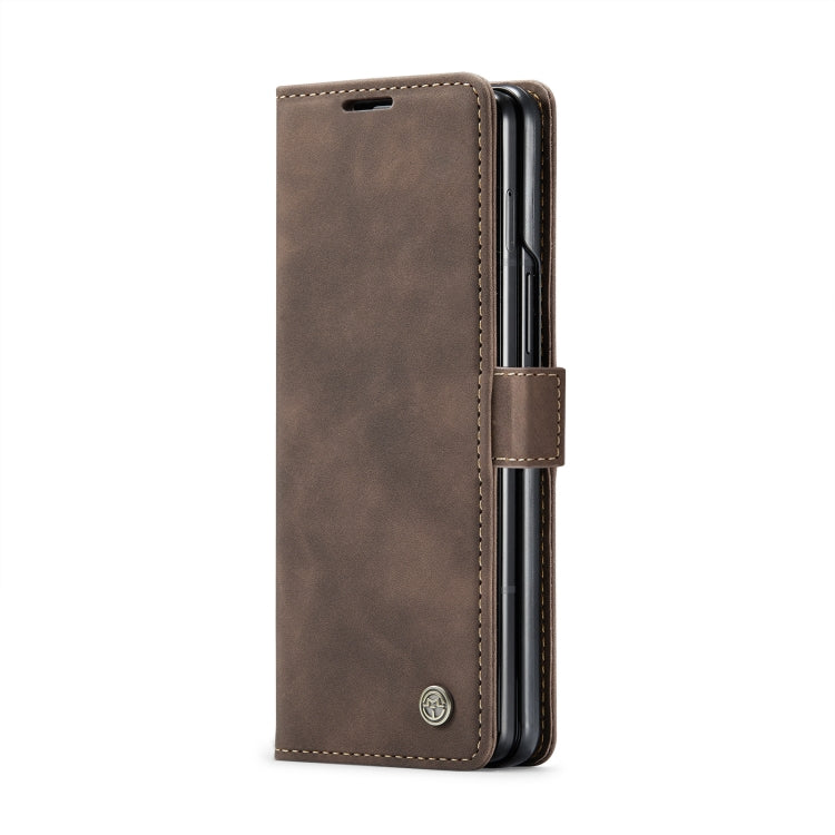 For Samsung Galaxy Z Fold6 5G CaseMe 013 Multifunctional Horizontal Flip Leather Phone Case(Coffee) - Galaxy Z Fold6 5G Cases by CaseMe | Online Shopping South Africa | PMC Jewellery | Buy Now Pay Later Mobicred