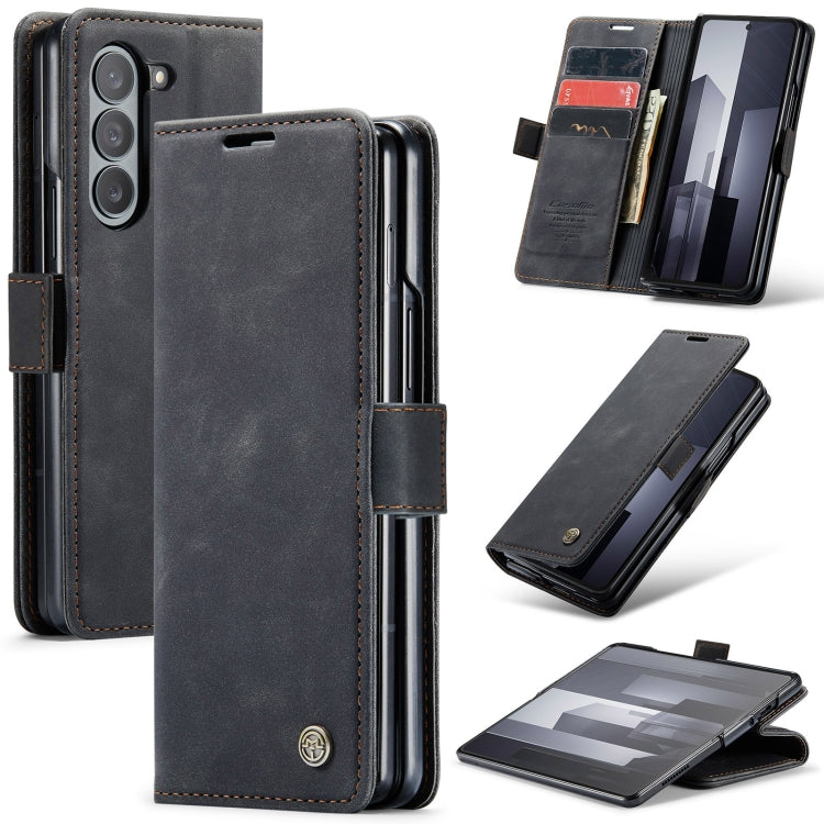 For Samsung Galaxy Z Fold6 5G CaseMe 013 Multifunctional Horizontal Flip Leather Phone Case(Black) - Galaxy Z Fold6 5G Cases by CaseMe | Online Shopping South Africa | PMC Jewellery | Buy Now Pay Later Mobicred