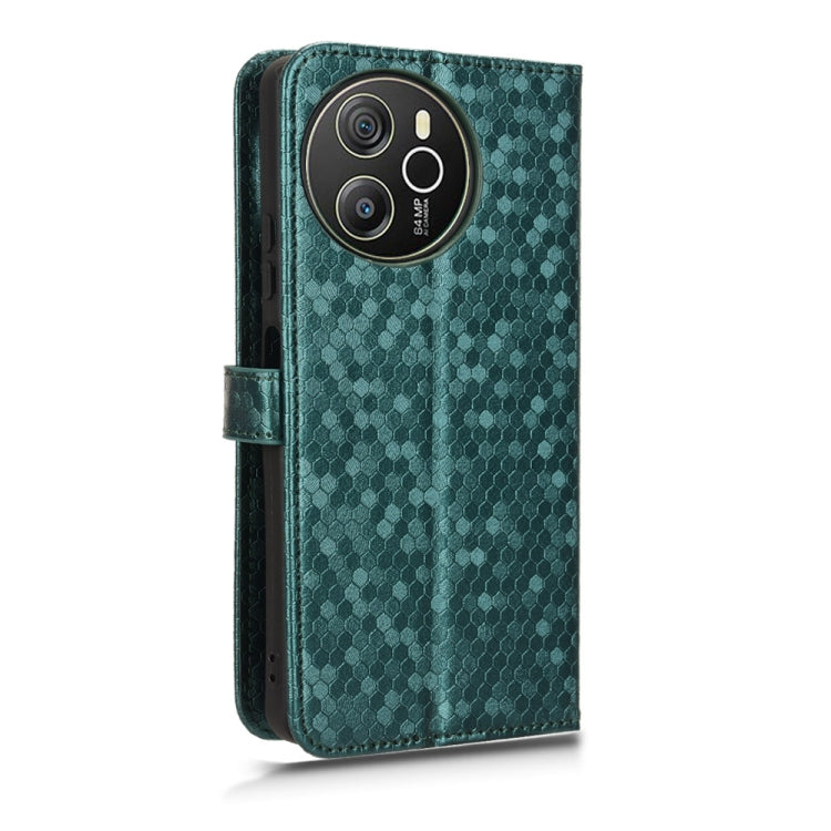 For Blackview Shark 8 Honeycomb Dot Texture Leather Phone Case(Green) - More Brand by PMC Jewellery | Online Shopping South Africa | PMC Jewellery | Buy Now Pay Later Mobicred