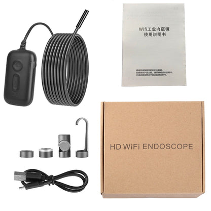 Y15 8mm Single Camera WiFi Connected Hard Cable HD Industrial Endoscope, Length:10m(Black) -  by PMC Jewellery | Online Shopping South Africa | PMC Jewellery | Buy Now Pay Later Mobicred