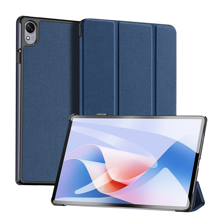 For Huawei MatePad 11.5 S DUX DUCIS Domo Series Cloth Texture Magnetic Leather Tablet Case(Blue) - Huawei by DUX DUCIS | Online Shopping South Africa | PMC Jewellery | Buy Now Pay Later Mobicred