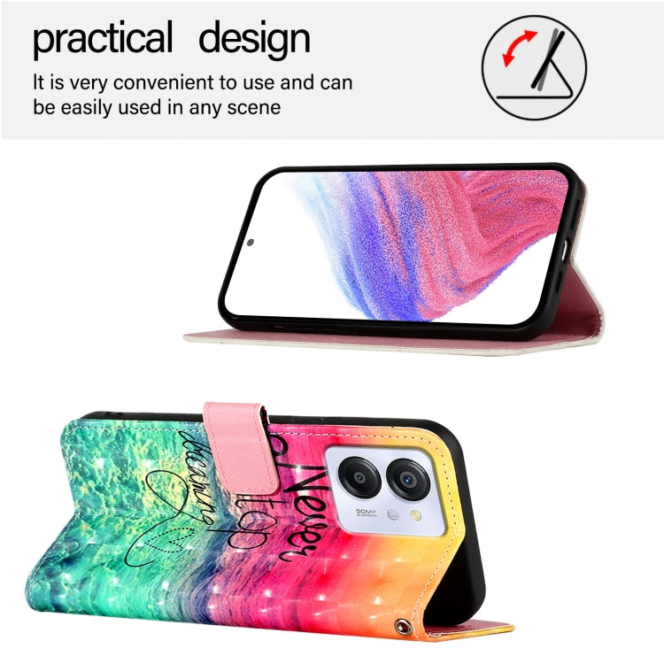 For Blackview Color 8 3D Painting Horizontal Flip Leather Phone Case(Chasing Dreams) - More Brand by PMC Jewellery | Online Shopping South Africa | PMC Jewellery | Buy Now Pay Later Mobicred