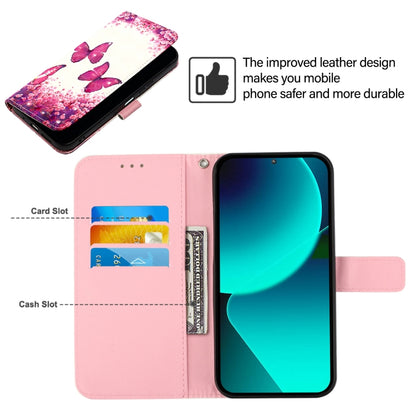 For Google Pixel 9 Pro XL 3D Painting Horizontal Flip Leather Phone Case(Rose Butterfly) - Google Cases by PMC Jewellery | Online Shopping South Africa | PMC Jewellery | Buy Now Pay Later Mobicred