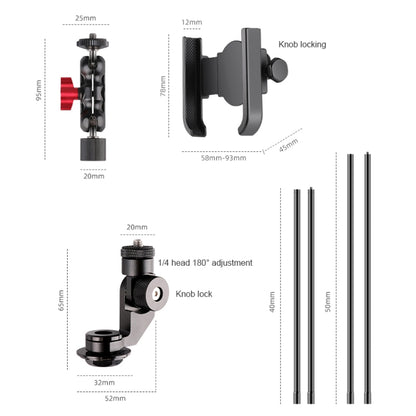 Bicycle Handlebar Holder Pea Clip Phone Clamp Set - Bicycle Handlebar Mount by PMC Jewellery | Online Shopping South Africa | PMC Jewellery | Buy Now Pay Later Mobicred