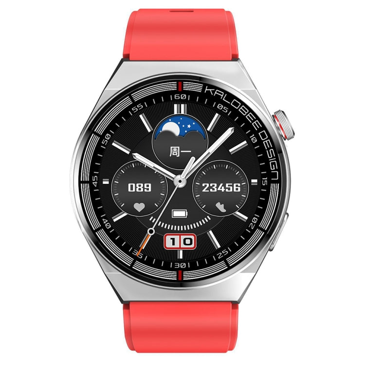 1.3 inch Silicone Band IP68 Waterproof Smart Watch Support Bluetooth Call(Red) - Smart Watches by PMC Jewellery | Online Shopping South Africa | PMC Jewellery | Buy Now Pay Later Mobicred