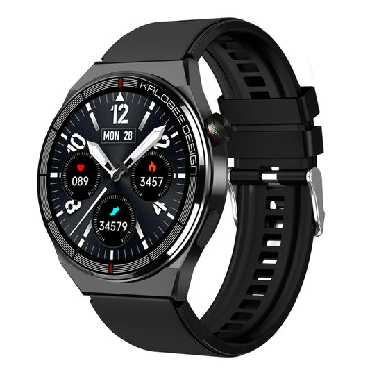 1.3 inch Silicone Band IP68 Waterproof Smart Watch Support Bluetooth Call(Black) - Smart Watches by PMC Jewellery | Online Shopping South Africa | PMC Jewellery | Buy Now Pay Later Mobicred