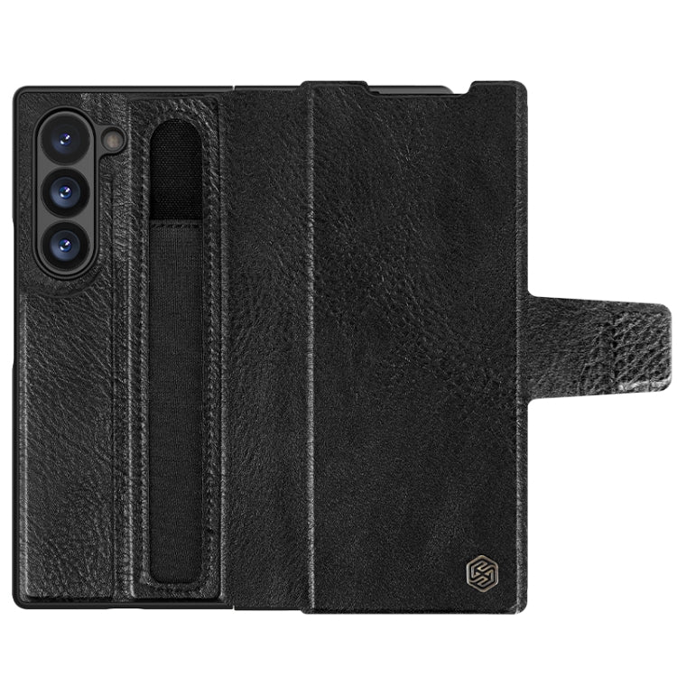 For Samsung Galaxy Z Fold6 5G NILLKIN Ogg Leather Phone Case(Black) - Galaxy Z Fold6 5G Cases by NILLKIN | Online Shopping South Africa | PMC Jewellery | Buy Now Pay Later Mobicred