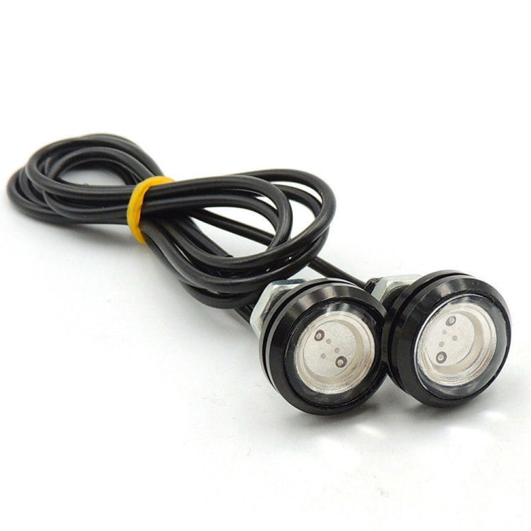 10pcs 23mm 1.5W DC12V Motorcycle Eagle Eye Light Double Lens Strobe Light(Red Light) - Eagle Eye Lights by PMC Jewellery | Online Shopping South Africa | PMC Jewellery | Buy Now Pay Later Mobicred