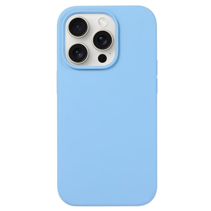 For iPhone 16 Pro Liquid Silicone Phone Case(Azure Blue) - iPhone 16 Pro Cases by PMC Jewellery | Online Shopping South Africa | PMC Jewellery | Buy Now Pay Later Mobicred