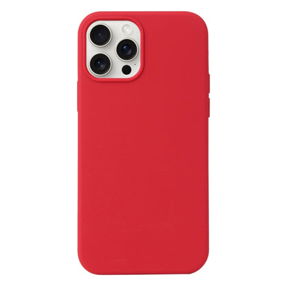 For iPhone 16 Pro Max Liquid Silicone Phone Case(Carmine Red) - iPhone 16 Pro Max Cases by PMC Jewellery | Online Shopping South Africa | PMC Jewellery | Buy Now Pay Later Mobicred