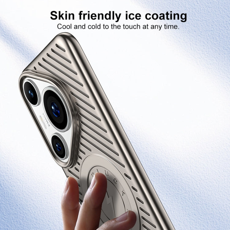 For Huawei Pura 70 Ultra Ice Armor Cooling MagSafe Skin Feel Phone Case(Ice Silver) - Huawei Cases by PMC Jewellery | Online Shopping South Africa | PMC Jewellery | Buy Now Pay Later Mobicred