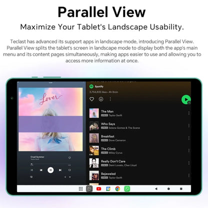 Teclast P85T Tablet PC 8 inch WiFi6, 4GB+64GB,  Android 14 Allwinner A523 Octa Core(Mint Green) - TECLAST by TECLAST | Online Shopping South Africa | PMC Jewellery | Buy Now Pay Later Mobicred