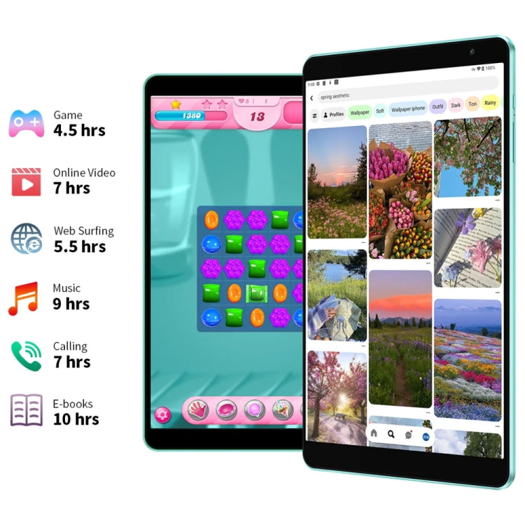 Teclast P85T Tablet PC 8 inch WiFi6, 4GB+64GB,  Android 14 Allwinner A523 Octa Core(Mint Green) - TECLAST by TECLAST | Online Shopping South Africa | PMC Jewellery | Buy Now Pay Later Mobicred