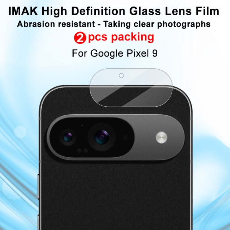 For Google Pixel 9 2pcs/Set imak HD Glass Lens Film, Scaled Down Version - Other by imak | Online Shopping South Africa | PMC Jewellery | Buy Now Pay Later Mobicred