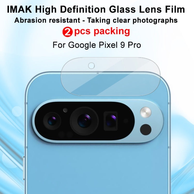 For Google Pixel 9 Pro 2pcs/Set imak HD Glass Lens Film, Scaled Down Version - Other by imak | Online Shopping South Africa | PMC Jewellery | Buy Now Pay Later Mobicred