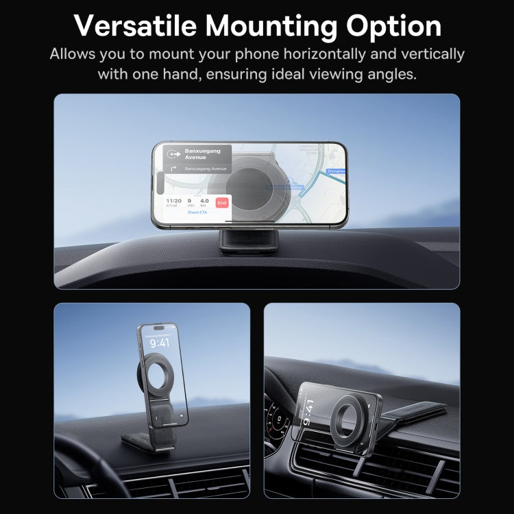 Baseus PrimeTrip Series C02 Mega Magnetic Car Mount Stick on Version(Grey) - Car Holders by Baseus | Online Shopping South Africa | PMC Jewellery | Buy Now Pay Later Mobicred