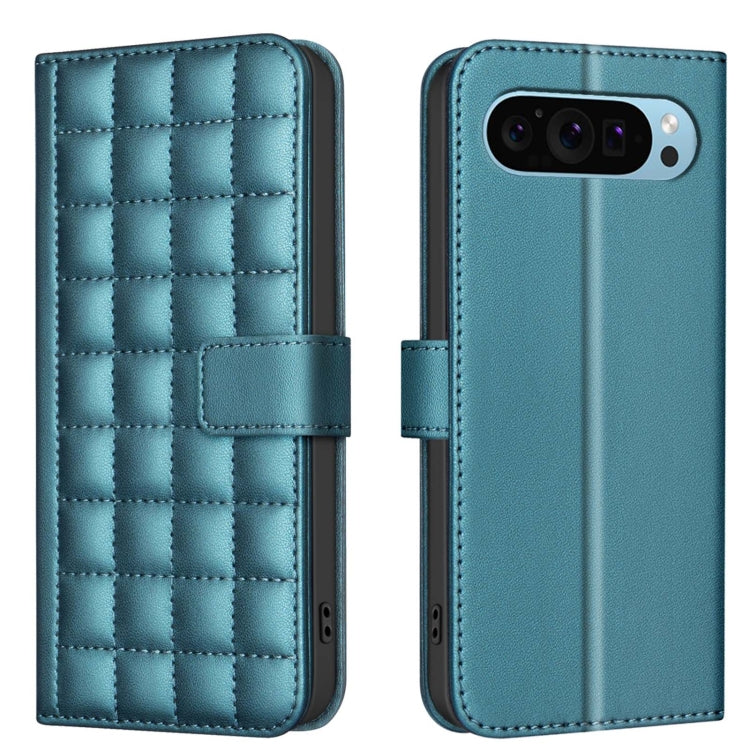 For Google Pixel 9 Square Texture Leather Phone Case(Green) - Google Cases by PMC Jewellery | Online Shopping South Africa | PMC Jewellery | Buy Now Pay Later Mobicred