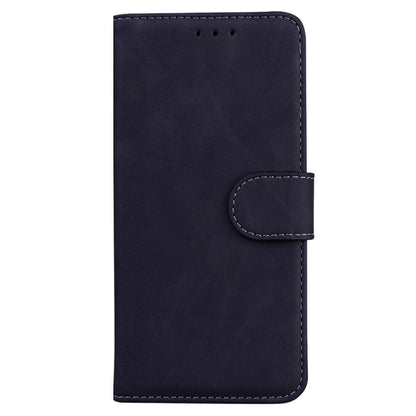 For Samsung Galaxy S25 5G Skin Feel Pure Color Flip Leather Phone Case(Black) - Galaxy S25 5G Cases by PMC Jewellery | Online Shopping South Africa | PMC Jewellery | Buy Now Pay Later Mobicred