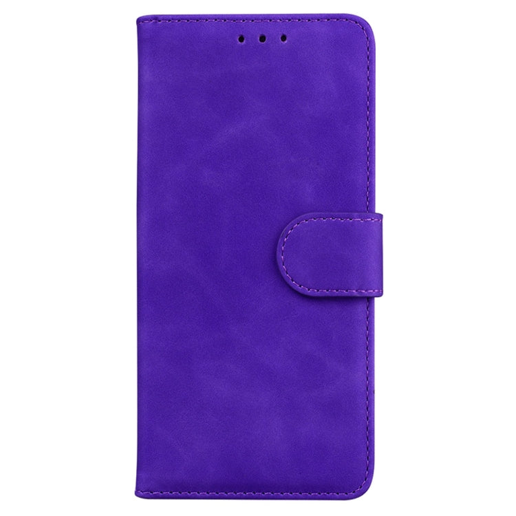 For Samsung Galaxy S25+ 5G Skin Feel Pure Color Flip Leather Phone Case(Purple) - Galaxy S25+ 5G Cases by PMC Jewellery | Online Shopping South Africa | PMC Jewellery | Buy Now Pay Later Mobicred