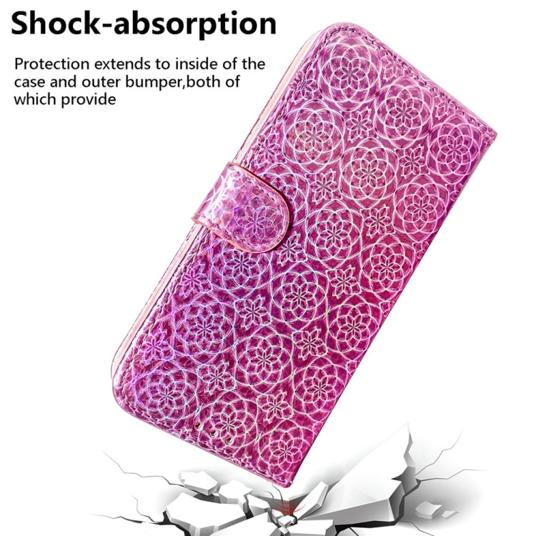 For Samsung Galaxy S25+ 5G Colorful Magnetic Buckle Leather Phone Case(Pink) - Galaxy S25+ 5G Cases by PMC Jewellery | Online Shopping South Africa | PMC Jewellery | Buy Now Pay Later Mobicred