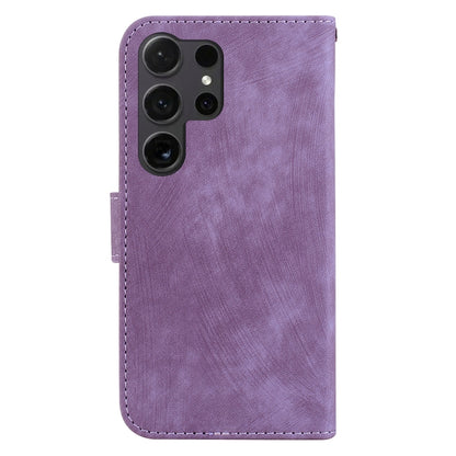 For Samsung Galaxy S25 Ultra 5G Little Tiger Embossed Leather Phone Case(Purple) - Galaxy S24 Ultra 5G Cases by PMC Jewellery | Online Shopping South Africa | PMC Jewellery | Buy Now Pay Later Mobicred