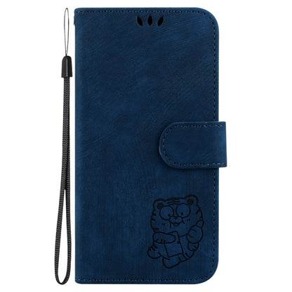 For Samsung Galaxy S25 Ultra 5G Little Tiger Embossed Leather Phone Case(Dark Blue) - Galaxy S24 Ultra 5G Cases by PMC Jewellery | Online Shopping South Africa | PMC Jewellery | Buy Now Pay Later Mobicred