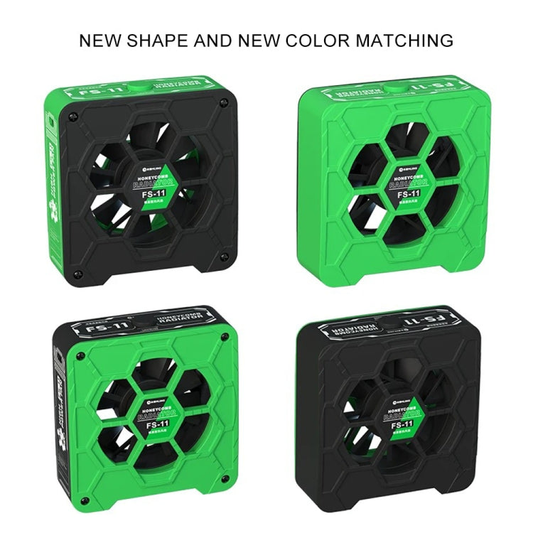 Mijing FS-11 Cooling + UV Curing + Smoke Extraction Honeycomb Radiating Fan(Green) - Others by MIJING | Online Shopping South Africa | PMC Jewellery | Buy Now Pay Later Mobicred